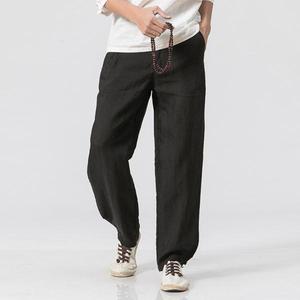 <span class=keywords><strong>Pantaloni</strong></span> Jogger da Uomo KY in Tessuto <span class=keywords><strong>Lino</strong></span> e <span class=keywords><strong>Cotone</strong></span>, Traspiranti, Estivi e Primaverili, Taglie Forti - Product Image 3