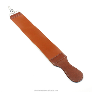 Sangle d'affûtage en cuir véritable 20 pouces pour rasoir droit de barbier - Product Image 1