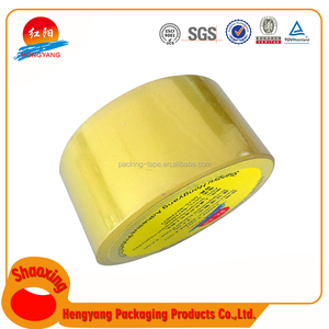 Chine fournisseur violoncelle bande jaunâtre bande preuve de l'eau transparent bande 48mm x 66 m - Product Image 1