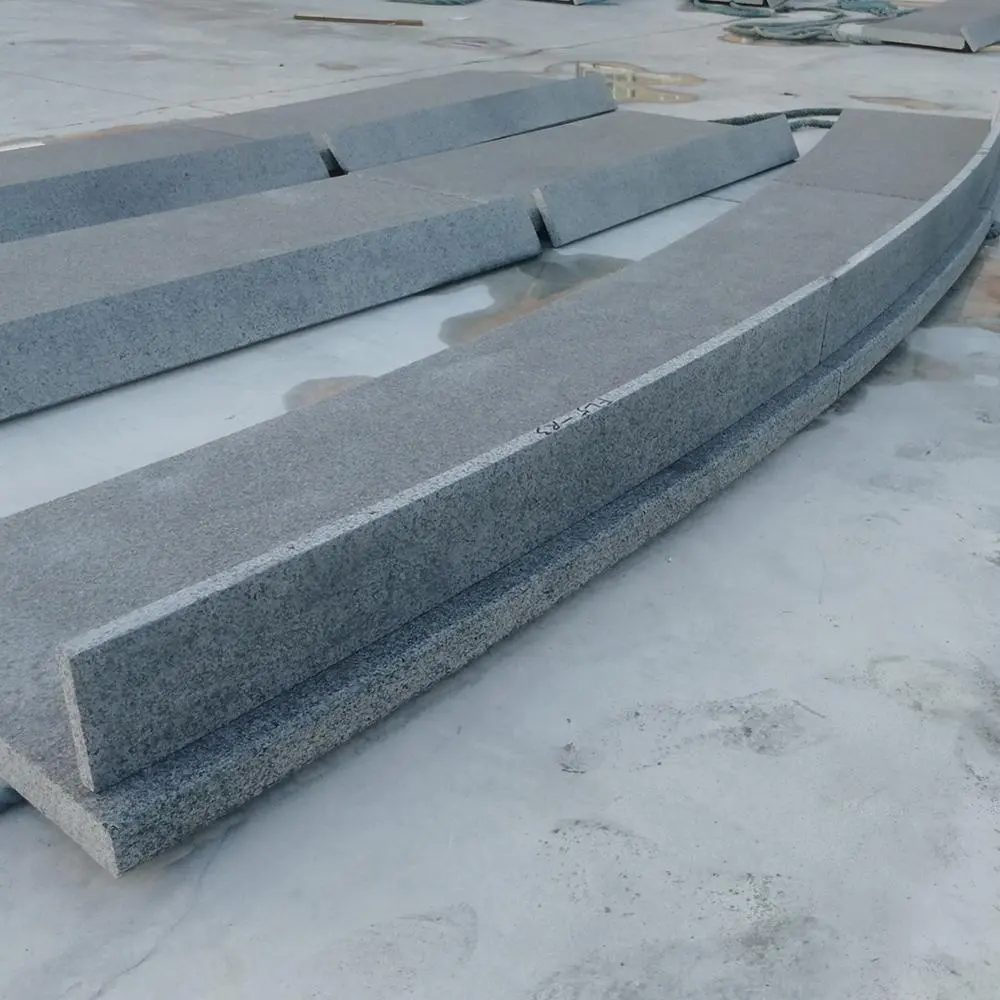 Samistone Neue G684 Unregelmäßige Gebogene Schritte Schwarz Grau Granit Treppen Stein Günstige Preis Schritte für Projekt