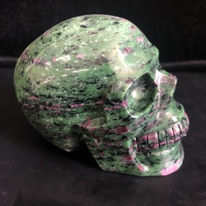 ที่มีคุณภาพสูงธรรมชาติมือแกะสลักทับทิมหินคริสตัลควอตซ์การรักษาเรกิกะโหลกมนุษย์สำหรับขาย - Product Image 5