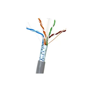 UL lista CAT6 CAT6A pleno de cobre sólido cable de red 1000FT