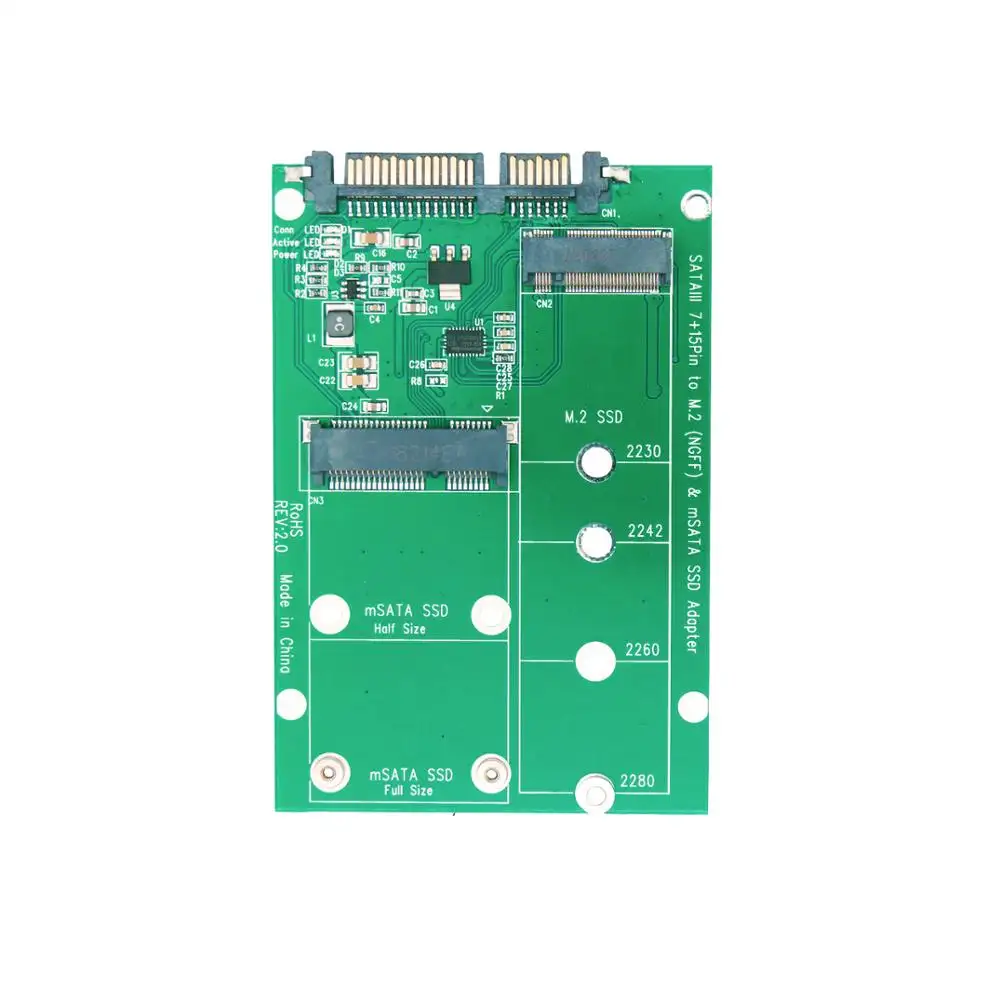 Адаптер преобразователя SATA III на M.2 NGFF SSD