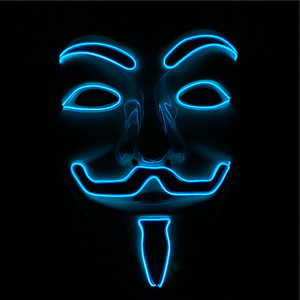 Nuovo design light up EL FILO <span class=keywords><strong>Vendetta</strong></span> maschera per <span class=keywords><strong>Vendetta</strong></span> Anonymous - Product Image 2