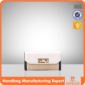 5286 Cartera para mujer con contraste de colores y acabado cocodrilo para toda las ocaciones, moderno , bonito y economico. - Product Image 1