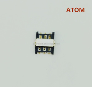Thép Không Gỉ Đẩy Loại 6 Pin Điện Thoại Nano <span class=keywords><strong>SIM</strong></span> Kết Nối Thẻ - Product Image 1