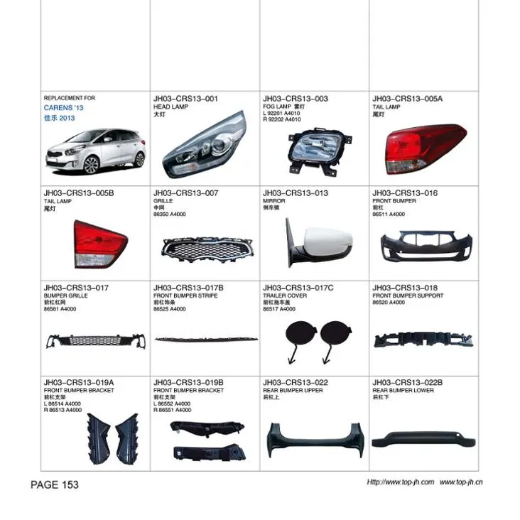 Carval/Jh/Autotop Auto-onderdelen Voor Kia Carens 2013/2010