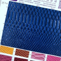 Fashionable Color PU Leather Rolls Fake crocodile Snake Skin Leather for Handbag and Wallets Mobile case Cover Usage