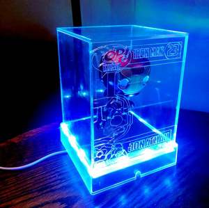 Boîte d'affichage LED en acrylique sur mesure pour téléphone, <span class=keywords><strong>Funko</strong></span> <span class=keywords><strong>Pop</strong></span> non boîte avec Logo Laser - Product Image 2