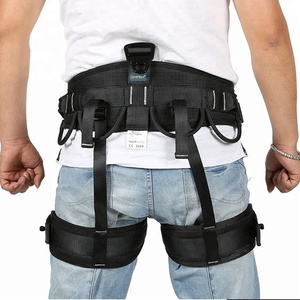 XINDA mendaki, kekuatan tinggi setengah badan <span class=keywords><strong>Harness</strong></span> hitam 75x120cm poliester empuk untuk penyelamatan penggunaan luar ruangan oleh penggemar mendaki - Product Image 4