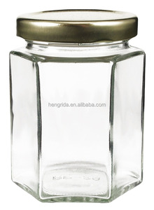 Thủy tinh hình lục giác mật ong <span class=keywords><strong>Jar</strong></span> với nắp kim loại 1.5oz thủy tinh lớn Mason đóng hộp <span class=keywords><strong>Jar</strong></span> với nắp kim loại phụ kiện nhà bếp tiện ích - Product Image 2