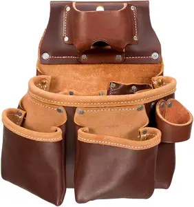 Leather 3 Pouch Pro Tool Bag