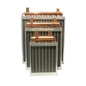 Novo 12*18 tubo de cobre trocador de calor bobina de substituição de energia CA para água fria e quente para restaurantes indústrias de máquinas