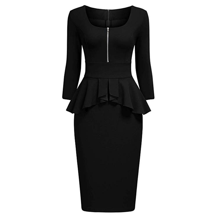 womens black suit dress Chic and Edgy long sleeves blazer Dress | Suit Coat Dress | Jacket Dress