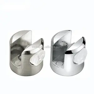 Soporte de clip de estante de cristal de metal de baño duradero para abrazaderas de soporte de vidrio
