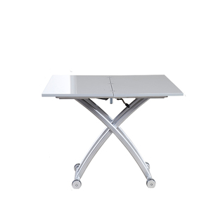 Tavolino da Caffè <span class=keywords><strong>Trasformabile</strong></span> <span class=keywords><strong>Salvaspazio</strong></span> di Alta Qualità con Sollevamento Verticale, Set <span class=keywords><strong>Tavolo</strong></span> da Pranzo Pieghevole in Legno - Product Image 1