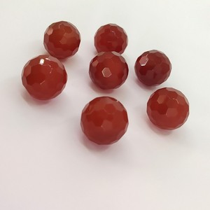 Natuurlijke Edelsteen Rode Agaat Zonder Gaten Ball Facet Kralen Carneool Spacer Losse Kralen Craft Diy Sieraden - Product Image 6