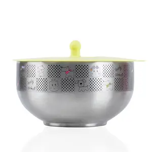 Pinkah new product 360ml keep hot and cold double wall vacuum thermal insulated stainless steel kids food bowl