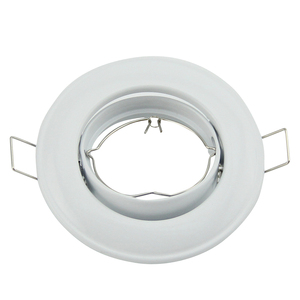 Marco Redondo Blanco para Foco <span class=keywords><strong>LED</strong></span> GU10 de <span class=keywords><strong>Techo</strong></span>, Foco <span class=keywords><strong>LED</strong></span> de 3W, Portalámparas GU10 MR16 - Product Image 4