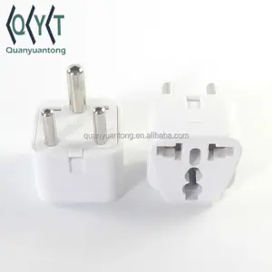 Adaptador de viaje universal de WD-010 a 3 pines redondos, convertidor de viaje, conector, enchufe de viaje de Sudáfrica, India