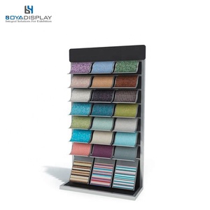 Estante de exhibición vertical de material metálico con diseño personalizado de fábrica al por mayor para estante de exhibición de azulejos de mosaico - Product Image 2