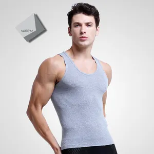 Sleeveless Sweat shirt sport gym fitness running casual top underwear tank top for custom men vest mens breathable tank top