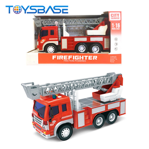 Jeu de voiture à friction 1:16, ensemble de jouets de camion de pompiers - Product Image 6