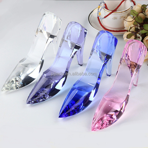 Nueva decoración del hogar cumpleaños regalo de boda zapatos de cristal de tacón alto zapatos de cristal de <span class=keywords><strong>Cenicienta</strong></span> personalizados - Product Image 4