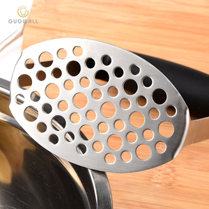 Triturador de patatas de acero inoxidable, herramienta de cocina, triturador de patatas con mango de PP, ideal para patatas, guacamole, frutas, aguacate - Product Image 4