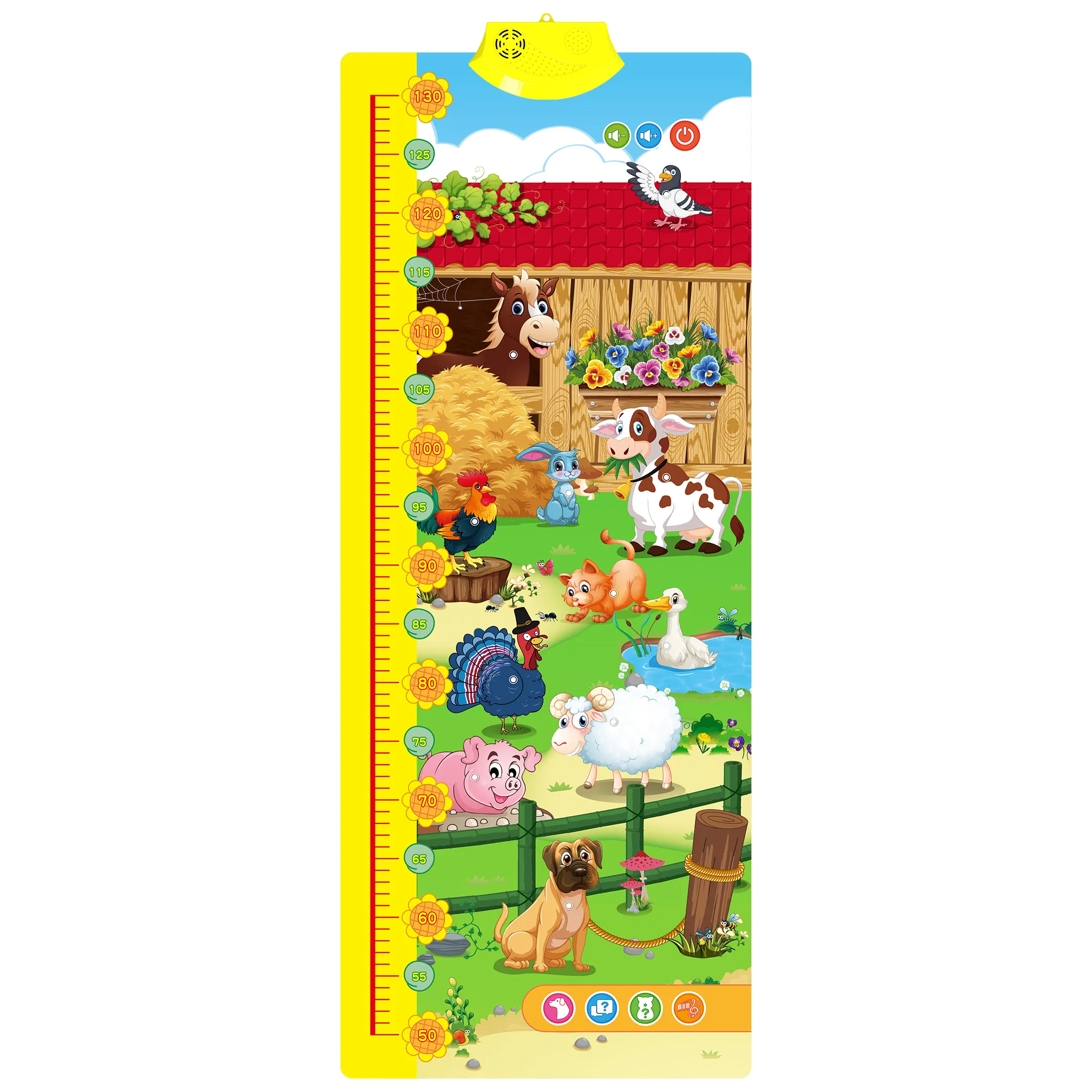 WG9902 Russische Höhen tabelle Großhandel Kinder Phonetische Höhen karten Kinder Wachstums tabelle Wanda uf kleber Lern plakat