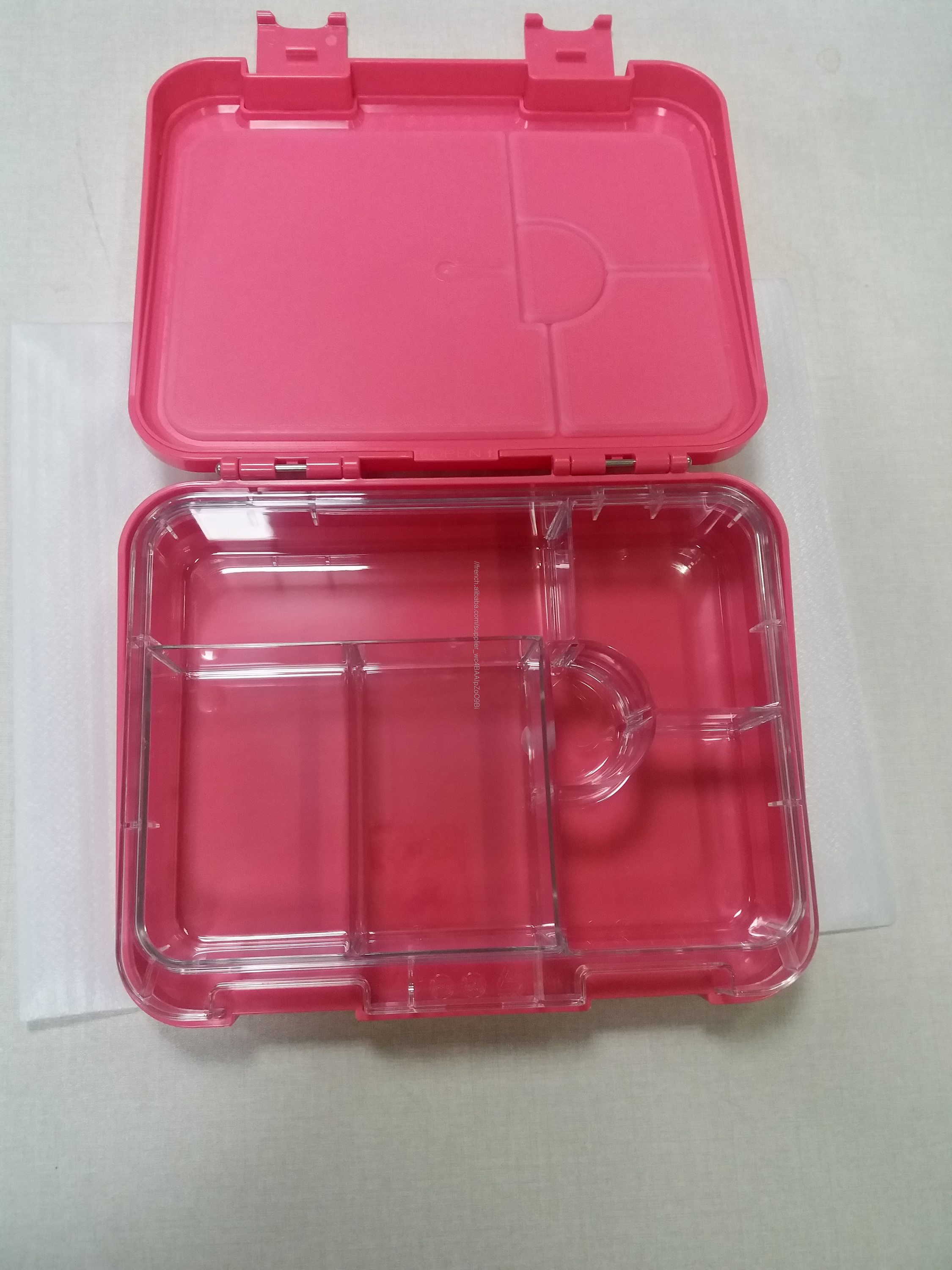 Enfants boîte à bento avec micro-ondable et amovible 6 sections plateau de récipient de nourriture de boîte à lunch