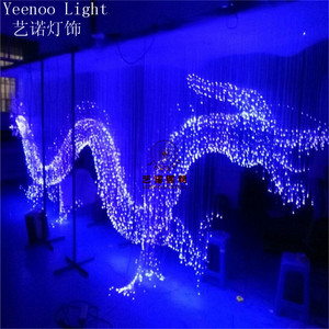 1.0mm Fiber Optic Design Vivid China Auspicious Animal 3D <strong>Dragon</strong> Chandelier <strong>Light</strong> - Product Image 3