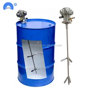 Stainless steel 0.5 HP motor 200 liter drum mixer pneumatic and electric driven agitator