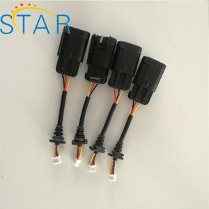 Chicote elétrico automotivo de 3 pinos, conector fêmea impermeável do injetor de combustível, 2 peças, fabricante de chicotes elétricos para carros - Product Image 3