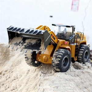 HuiNa-excavadora teledirigida de Metal de aleación, escala <span class=keywords><strong>1</strong></span>:14, 1583, 583, 2,4G, 10 canales, regalo para niños - Product Image 3