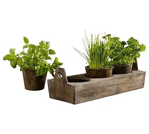 Wooden Garden Plant Pot Tray for Herbs And Flowers