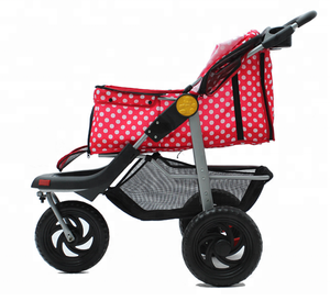 3 पहियों बिल्ली कुत्ते कारों वाहक यात्रा प्लास्टिक पालतू घुमक्कड़ - Product Image 5