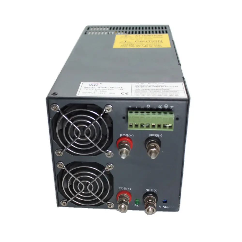 Fuente de alimentación de 1200W para equipo electrónico, salida única de alta potencia, 100 Amp, 12v, función paralela