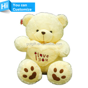 Mignon Personnalisé Ours en peluche Doux Jouets En Peluche Tenant Grand Rouge "<span class=keywords><strong>JE</strong></span> <span class=keywords><strong>T</strong></span>'aime Coeur Poupée - Product Image 1