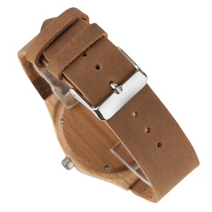 Orologio all'Ingrosso <span class=keywords><strong>in</strong></span> <span class=keywords><strong>Legno</strong></span> di Bambù 100% Naturale con Logo Personalizzato per Uomo e <span class=keywords><strong>Donna</strong></span> - Product Image 4