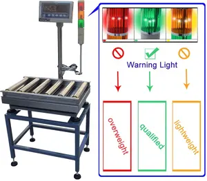 Factory Price sound and alarm warning digital roller check weigher,conveyor belt weighing scale