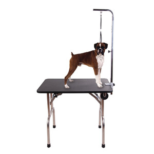 Portable En Acier inoxydable Chien Table De Toilettage Pour animaux de compagnie Avec Roues - Product Image 3