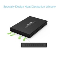 FIDECO 2.5 3.0 Carcasa Externa para Disco Duro de 2 TB, USB 3.0, Carcasa Externa para Disco Duro, 25
