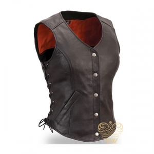 Chaleco de Cuero para Mujer, Chaleco de Punto Impermeable, Prenda Exterior Elegante y Moderna, Informal, Formal, Cómodo, Duradero, OEM, Venta al por Mayor - Product Image 1