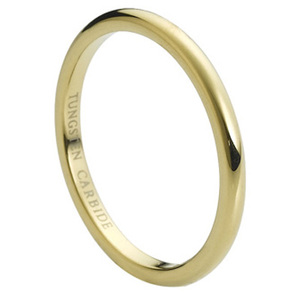 Super ligero super barato oro banda de boda 2mm ancho de carburo de tungsteno anillo <span class=keywords><strong>para</strong></span> mujeres y hombres - Product Image 1
