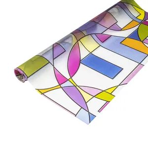 colored decorative stained glass deco film art window film