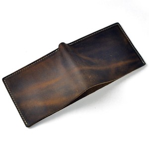 Mens <span class=keywords><strong>portafoglio</strong></span> in pelle pura nero/colore marrone raccoglitore del cuoio genuino <span class=keywords><strong>portafoglio</strong></span> <span class=keywords><strong>uomo</strong></span> 2015 promozionale - Product Image 4