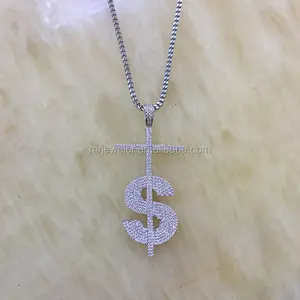 Miss Jewelry Desain Liontin Alfabet Hip Hop Besar S, Perhiasan Kalung Liontin Huruf S Modis