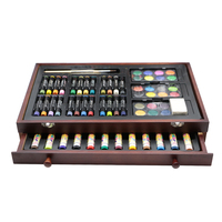 38.2x26.5x8cm holz box zeichnung art set für anfänger