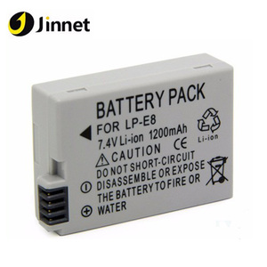 Jinnet Appareil Photo Numérique <span class=keywords><strong>Batterie</strong></span> <span class=keywords><strong>LP</strong></span>-<span class=keywords><strong>E8</strong></span> <span class=keywords><strong>LP</strong></span> <span class=keywords><strong>E8</strong></span> Pour Canon EOS Kiss X5 X6i X7i - Product Image 1